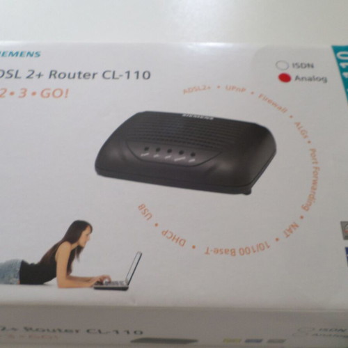 Adsl 2+ router Siemens cl-110 like new, wired
