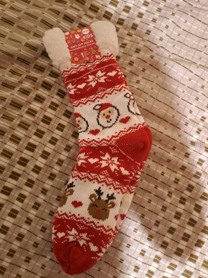 Warm winter socks new with anti-slip parts multicolored