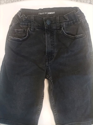 Zara denim bermuda shorts like new, black, size 9 years