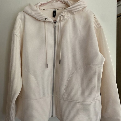 DKNY unisex jacket white cream size large like new