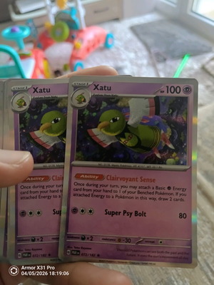 Pokemon Xatu (PAR 072) like new, Paradox Rift Rare Holo