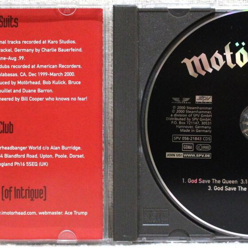 Motörhead God Save The Queen CD single like new