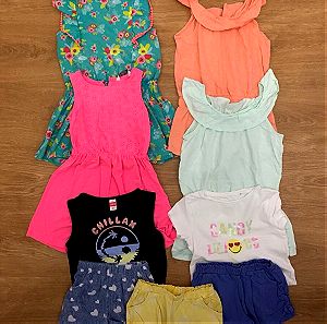 Πακετο καλοκαιρινών  ρούχων 4-6 ετών κοριτσάκι