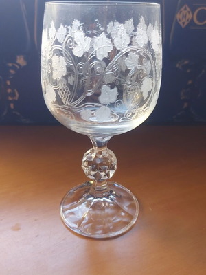 Wine glasses new, set of 6 pieces Made in Czechoslovakia