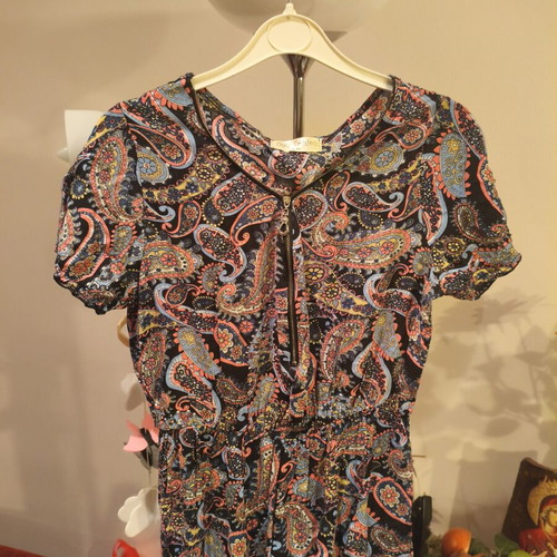 Summer long airy dress size S like new, colorful
