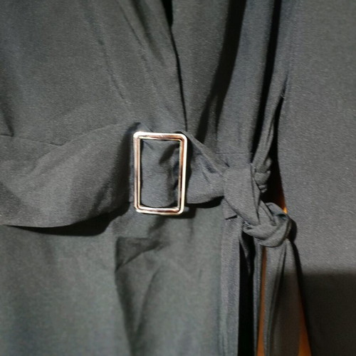 Shein black belted dress size M, like new