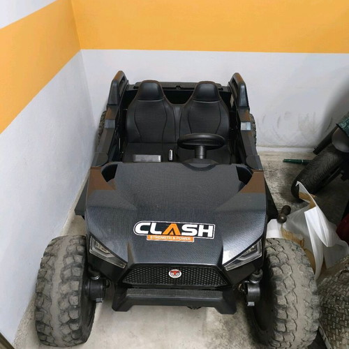 Children's electric ride-on car ATV Storm 24 Volt used, black, two-seater