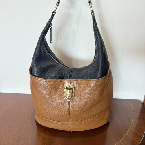 Calvin Klein shoulder bag natural leather