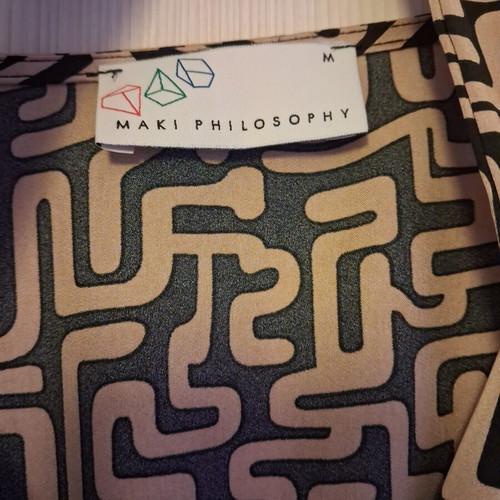 Maki Philosophy summer dress with geometric design, like new