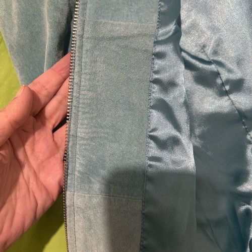 Suede jacket turquoise Pink Woman like new, Small