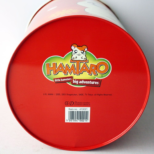 Metal Hamtaro Little Hamsters 2003 bin new