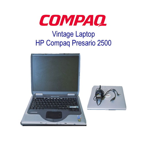 HP Compaq Presario 2500 vintage laptop Pentium 4 2.66GHz