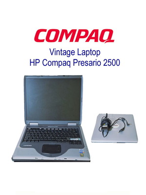 HP Compaq Presario 2500 vintage laptop Pentium 4 2.66GHz