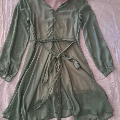 Fairycore dress size M like new, green