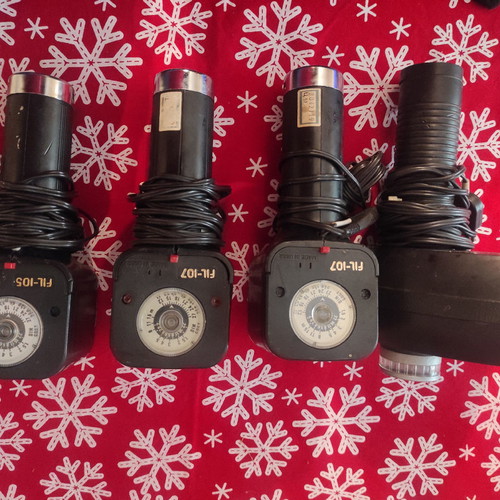 Professional flash series FIL-107 used with two flash units