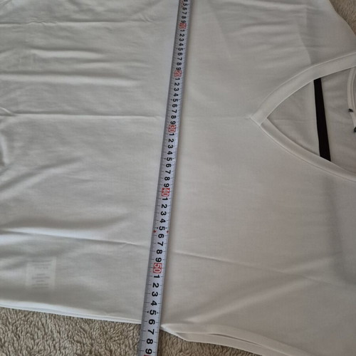 Short-Sleeve Blouse white, like new, size XXL