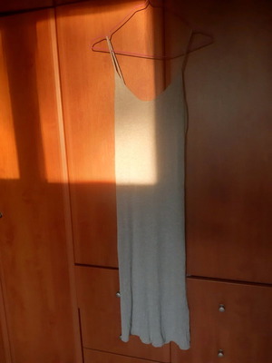 H&M dress size S used, grey, midi length