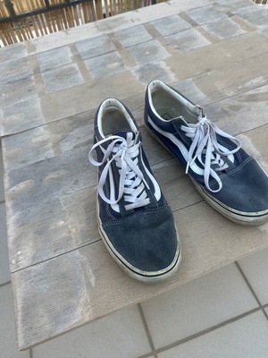 Vans shoes blue with white used, size 43, casual