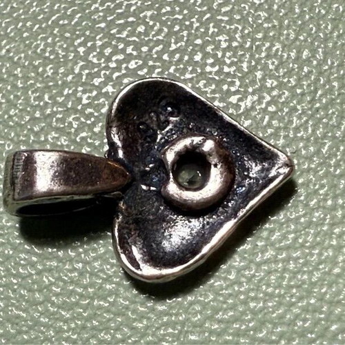 Handmade 925 silver heart pendant like new