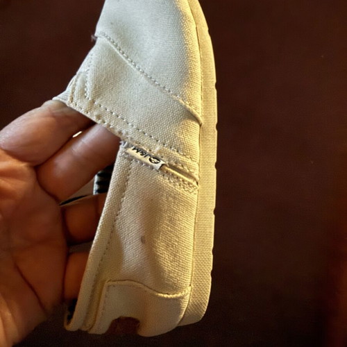J&M canvas slip-ons size 30 like new, beige casual shoes for boys