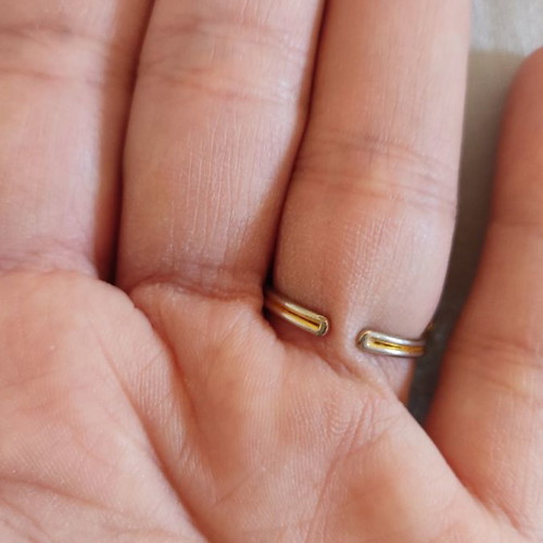 Vintage gold-plated ring used with adjustable size