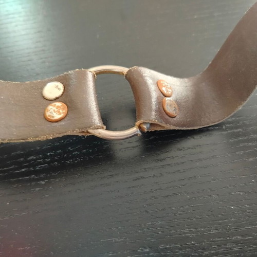 Scout belt used, vintage 60s-70s, leather, 74cm