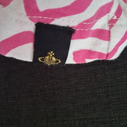 Anglomania Vivienne Westwood blouse used, white and fuchsia, size M