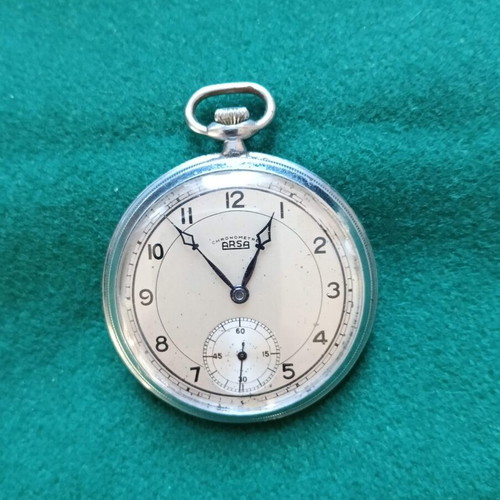 Arsa pocket watch used, Swiss, circa 1940-50, 45mm