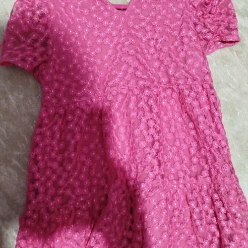 Girls' fuchsia dress like new, 128-134 cm (8-9 years)