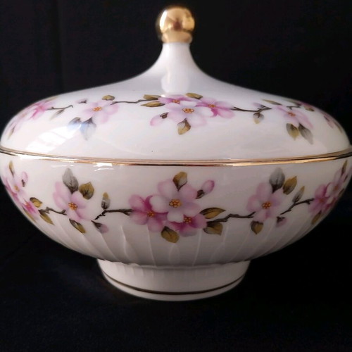 Scherzer Bavaria porcelain large vintage fondue pot