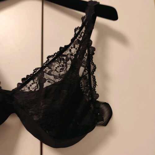 Bralette black lace XXL like new H&M