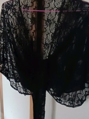 Lace bolero black with butterfly sleeve, like new Anna Raxevsky