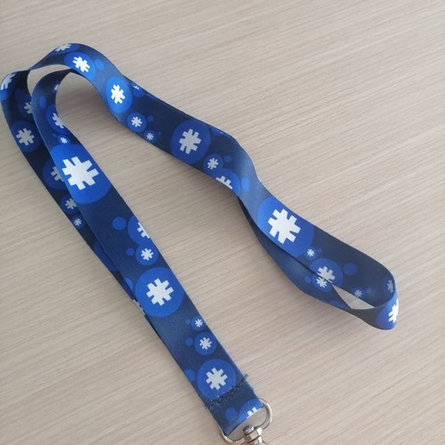 Lanyards for conference badge new, pack of 7, 70 cm