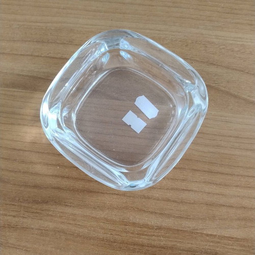 Heavy glass serving dish like new for nuts and favors