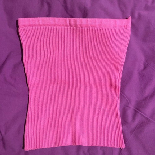 Strapless pink top new