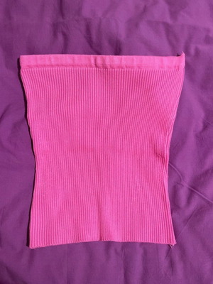 Strapless pink top new