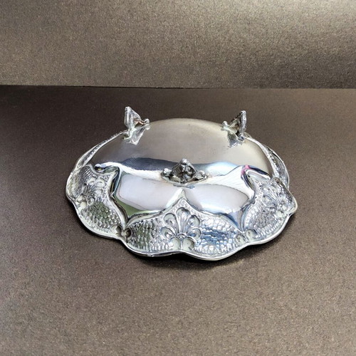 Silver Bowl Repoussé 925 Used Vintage Decorative