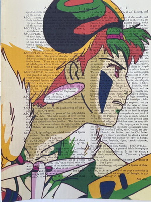 Princess Mononoke print on dictionary page new