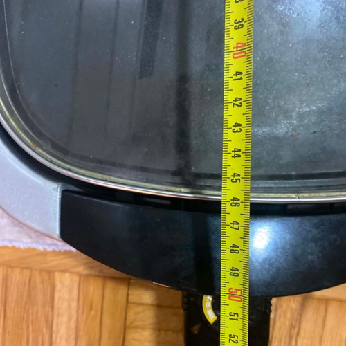 Electric grill 2-in-1 with glass lid like new, 50x31cm