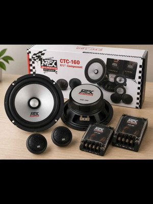 MTX 16cm 6.5” Car Audio Component Set New, with Tweeter and Crossover