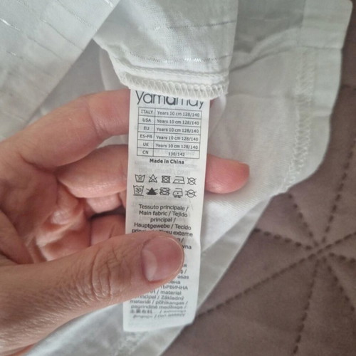 Yamamay pajamas new, white set kids size 10, women XXS