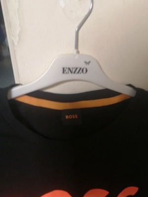 Boss unisex t-shirt, size XL, black and orange