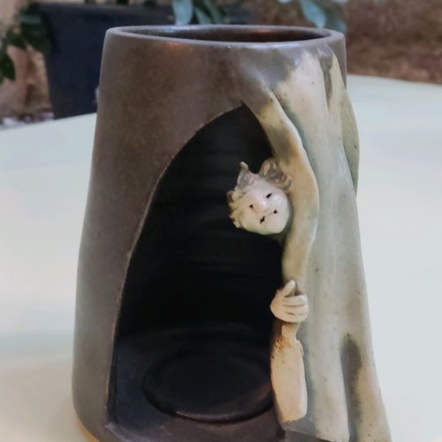 Decorative ceramic for tealight used, excellent condition