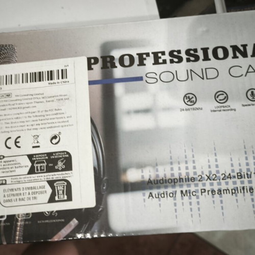 Sound card for computer like new with all accessories in box
