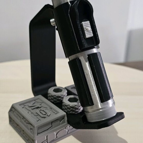Yoda Lightsaber Replica 3D Printed new with display stand