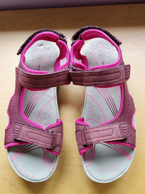 Walkx women women's sandals new, size 41, burgundy and cyclamen