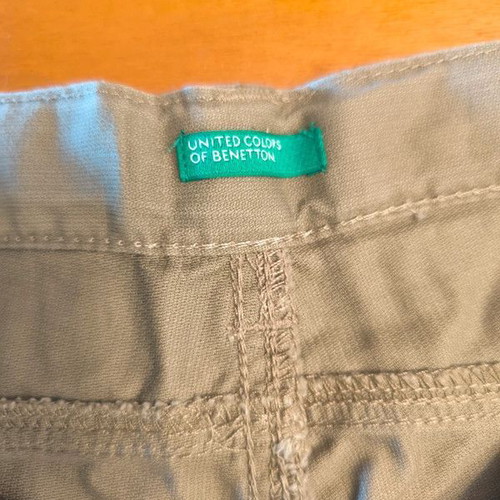 Benetton boys' pants 11 years 146 cm new, beige