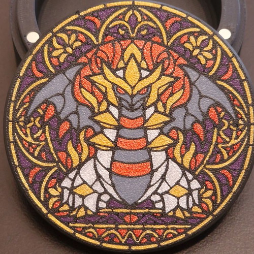 Pokemon 3D printed circular coasters set of 4 new