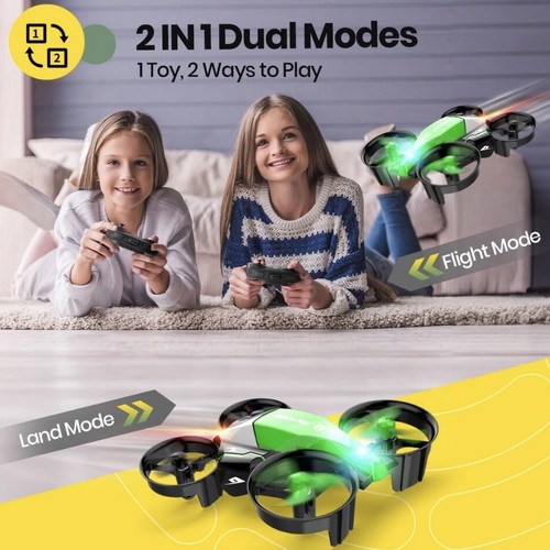 Holy Stone HS210F Mini Drone 2-in-1 RC Quadcopter for Kids new