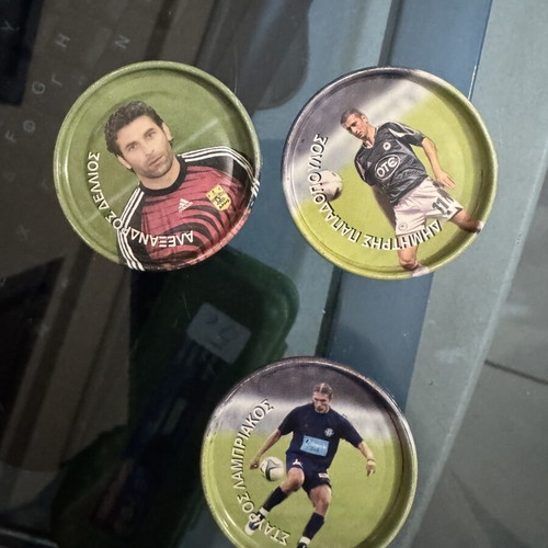 Metal Europes Champions football caps like new